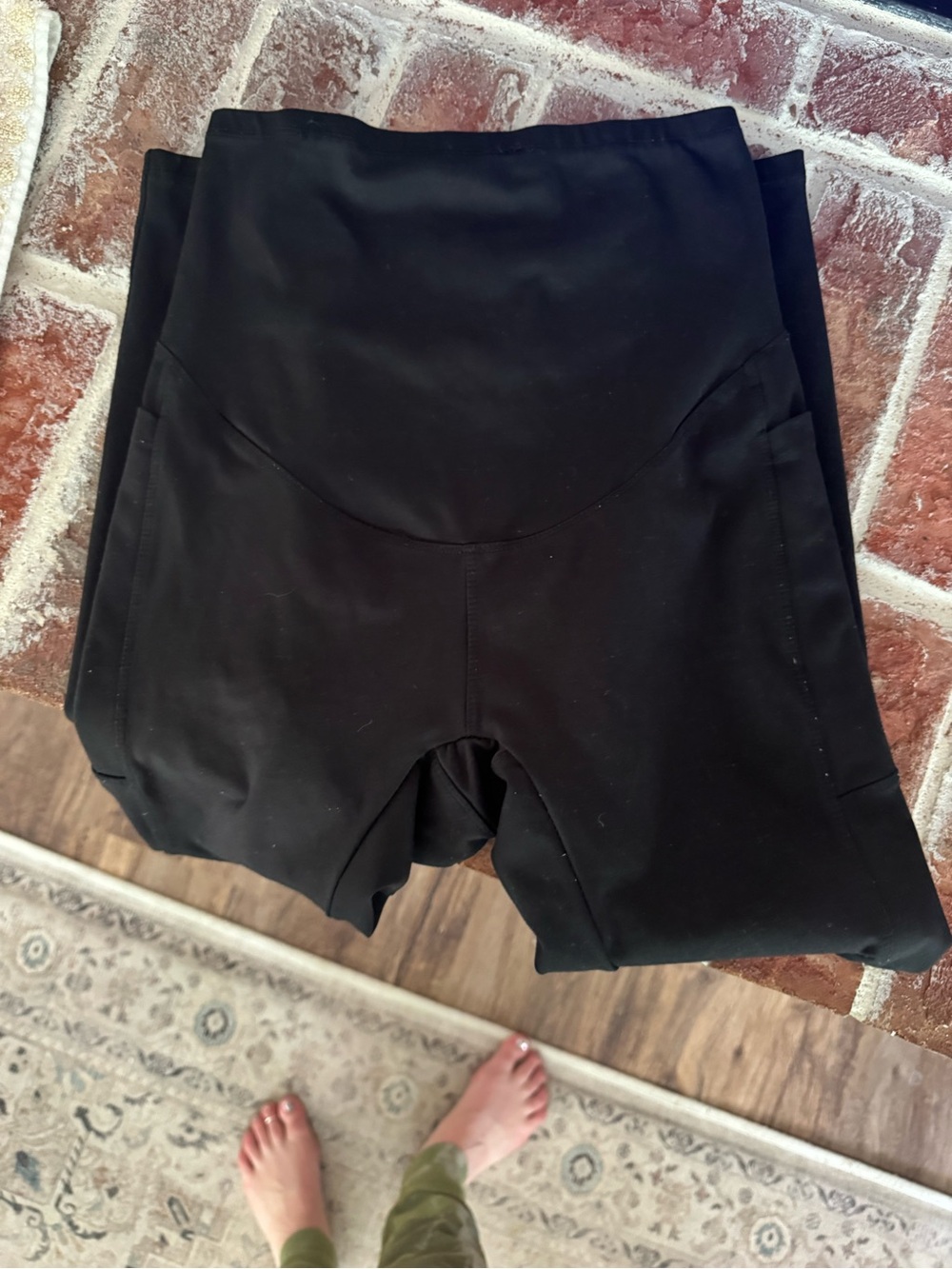 High-Rise Black Women’s Maternity Leggings
